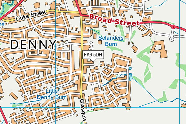 FK6 5DH map - OS VectorMap District (Ordnance Survey)