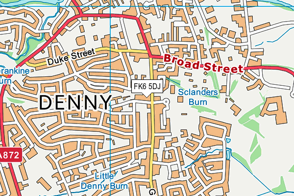 FK6 5DJ map - OS VectorMap District (Ordnance Survey)