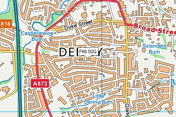 FK6 5DQ map - OS VectorMap District (Ordnance Survey)