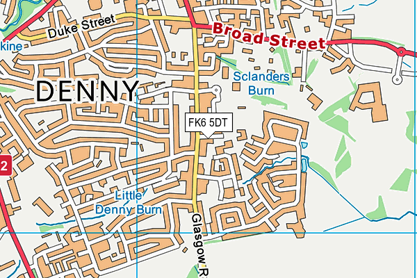 FK6 5DT map - OS VectorMap District (Ordnance Survey)