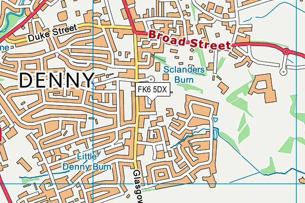 FK6 5DX map - OS VectorMap District (Ordnance Survey)