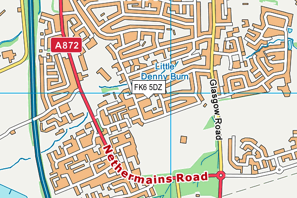 FK6 5DZ map - OS VectorMap District (Ordnance Survey)