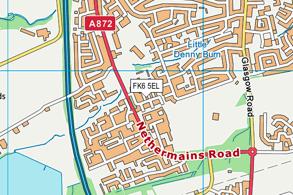 FK6 5EL map - OS VectorMap District (Ordnance Survey)