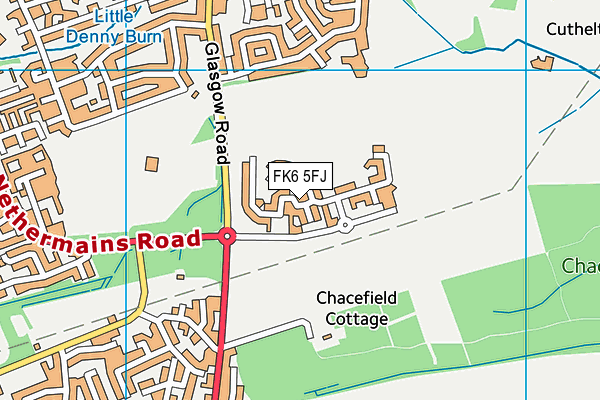 FK6 5FJ map - OS VectorMap District (Ordnance Survey)