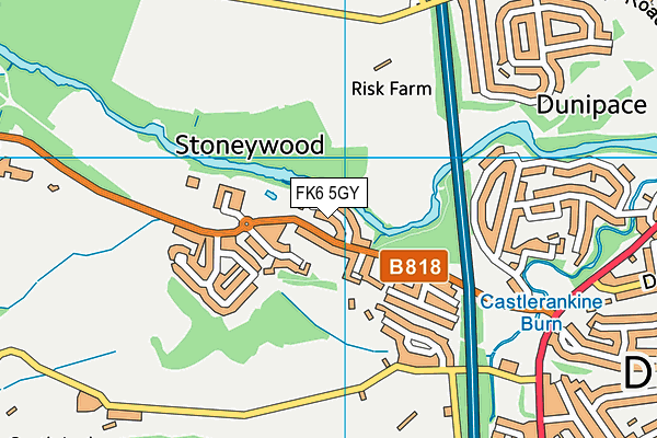 FK6 5GY map - OS VectorMap District (Ordnance Survey)