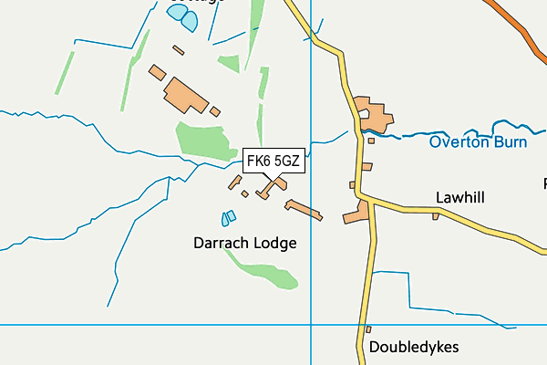 FK6 5GZ map - OS VectorMap District (Ordnance Survey)