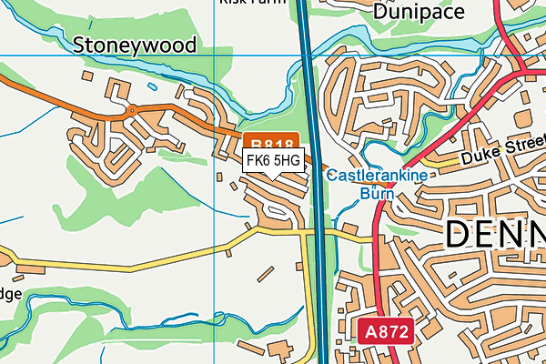 FK6 5HG map - OS VectorMap District (Ordnance Survey)