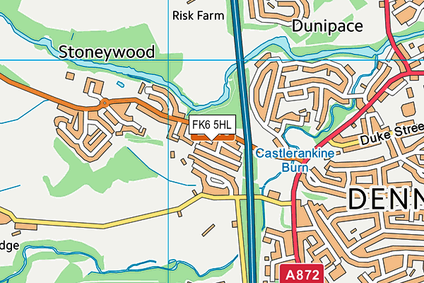 FK6 5HL map - OS VectorMap District (Ordnance Survey)