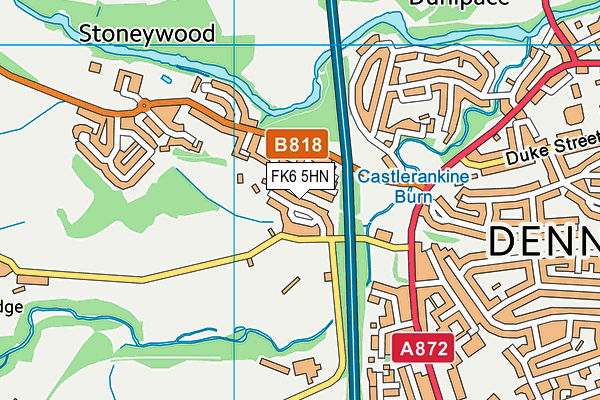 FK6 5HN map - OS VectorMap District (Ordnance Survey)