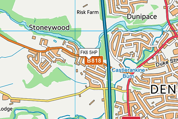 FK6 5HP map - OS VectorMap District (Ordnance Survey)