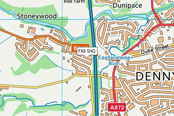 FK6 5HQ map - OS VectorMap District (Ordnance Survey)