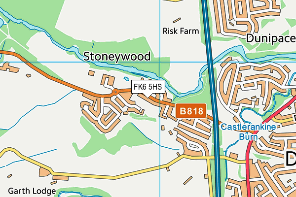 FK6 5HS map - OS VectorMap District (Ordnance Survey)