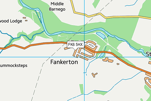 FK6 5HX map - OS VectorMap District (Ordnance Survey)