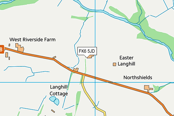 FK6 5JD map - OS VectorMap District (Ordnance Survey)