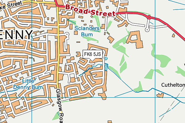 FK6 5JS map - OS VectorMap District (Ordnance Survey)