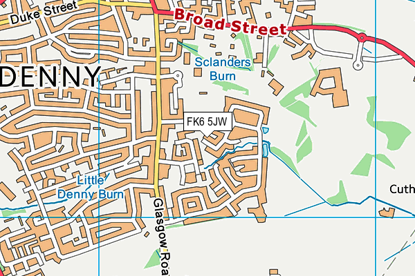 FK6 5JW map - OS VectorMap District (Ordnance Survey)