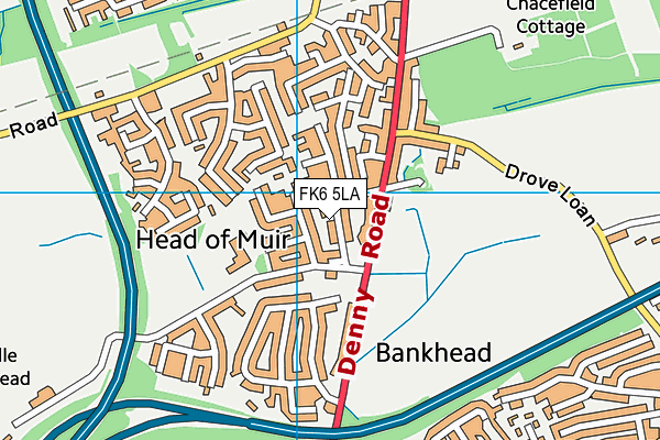 FK6 5LA map - OS VectorMap District (Ordnance Survey)