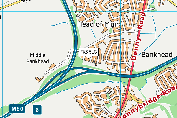 FK6 5LG map - OS VectorMap District (Ordnance Survey)