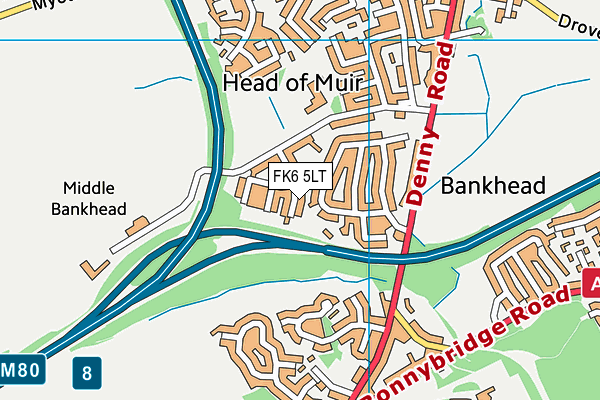 FK6 5LT map - OS VectorMap District (Ordnance Survey)