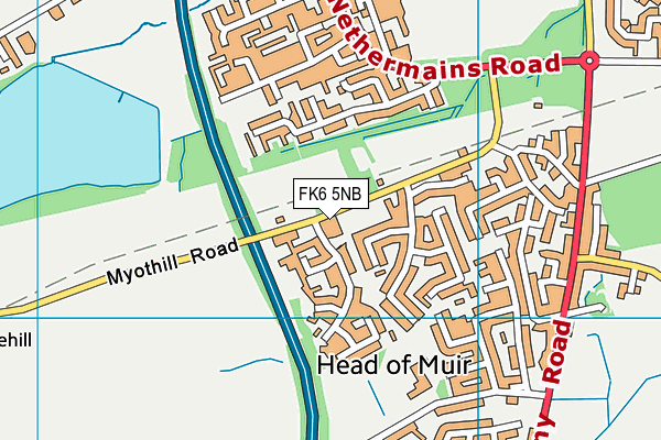 FK6 5NB map - OS VectorMap District (Ordnance Survey)