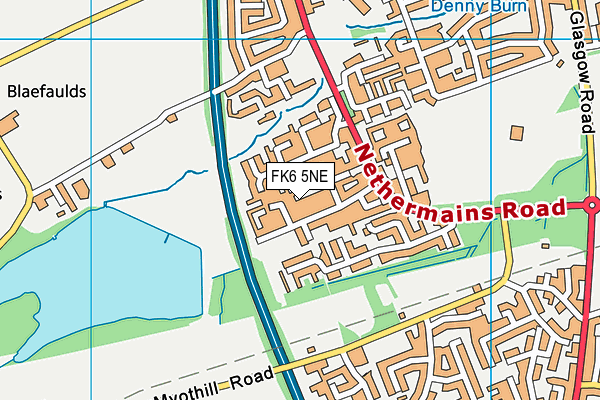 FK6 5NE map - OS VectorMap District (Ordnance Survey)