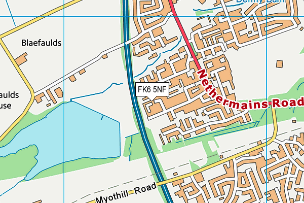 FK6 5NF map - OS VectorMap District (Ordnance Survey)