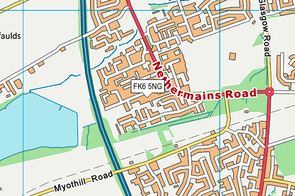 FK6 5NG map - OS VectorMap District (Ordnance Survey)