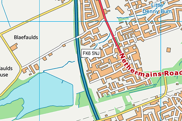 FK6 5NJ map - OS VectorMap District (Ordnance Survey)