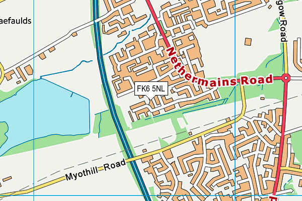 FK6 5NL map - OS VectorMap District (Ordnance Survey)
