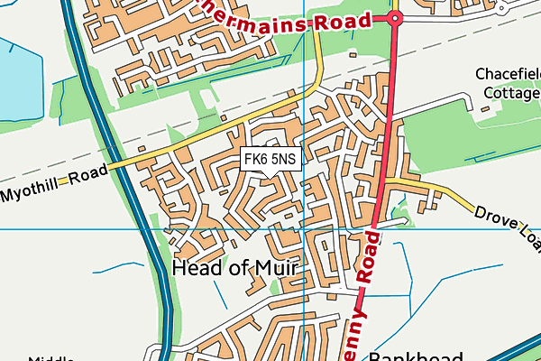 FK6 5NS map - OS VectorMap District (Ordnance Survey)