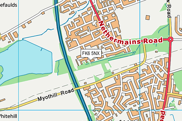 FK6 5NX map - OS VectorMap District (Ordnance Survey)