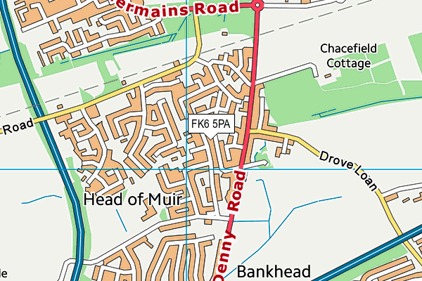 FK6 5PA map - OS VectorMap District (Ordnance Survey)