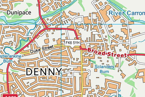 FK6 5YH map - OS VectorMap District (Ordnance Survey)