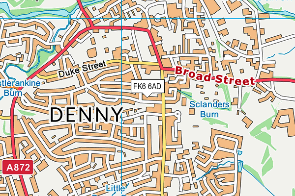 FK6 6AD map - OS VectorMap District (Ordnance Survey)