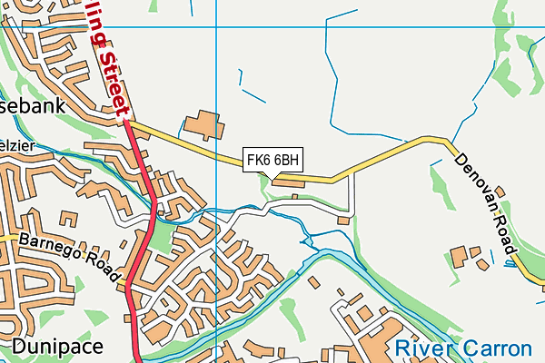 FK6 6BH map - OS VectorMap District (Ordnance Survey)