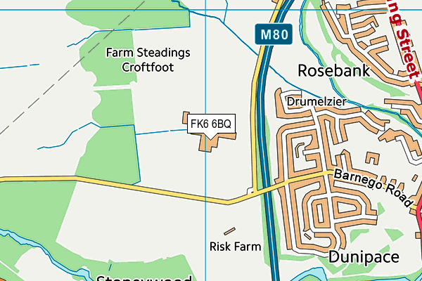 FK6 6BQ map - OS VectorMap District (Ordnance Survey)