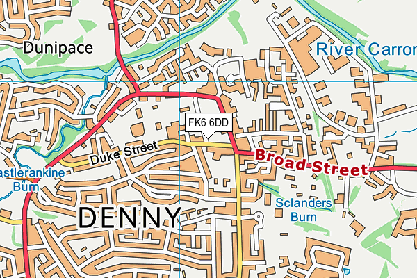 FK6 6DD map - OS VectorMap District (Ordnance Survey)