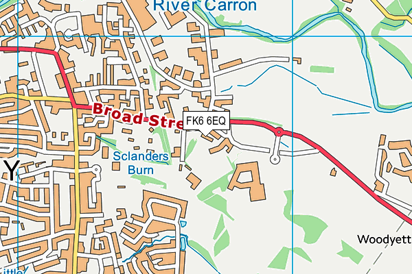 FK6 6EQ map - OS VectorMap District (Ordnance Survey)