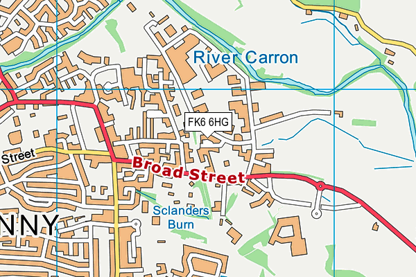 FK6 6HG map - OS VectorMap District (Ordnance Survey)