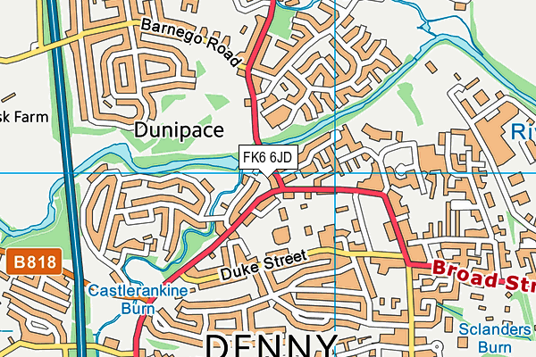 FK6 6JD map - OS VectorMap District (Ordnance Survey)