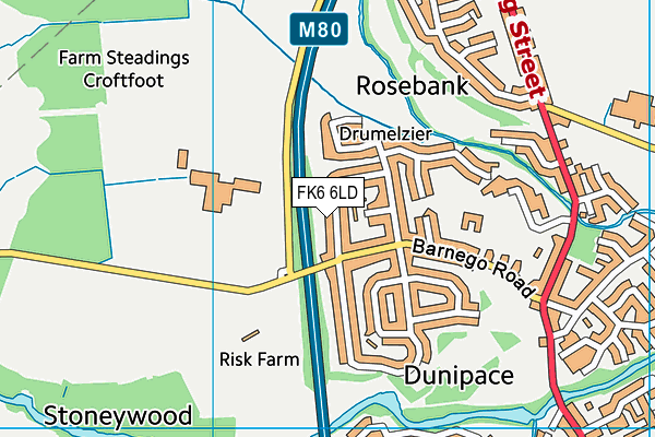 FK6 6LD map - OS VectorMap District (Ordnance Survey)