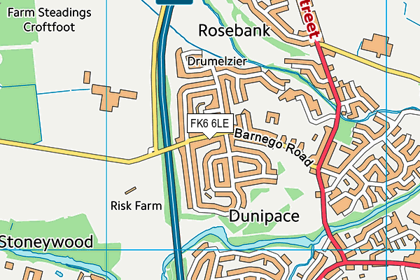 FK6 6LE map - OS VectorMap District (Ordnance Survey)