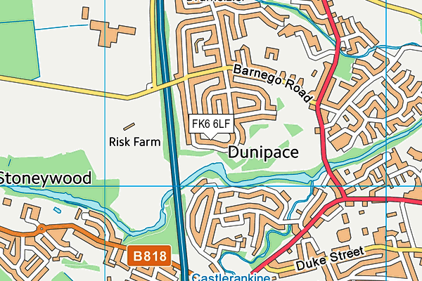 FK6 6LF map - OS VectorMap District (Ordnance Survey)