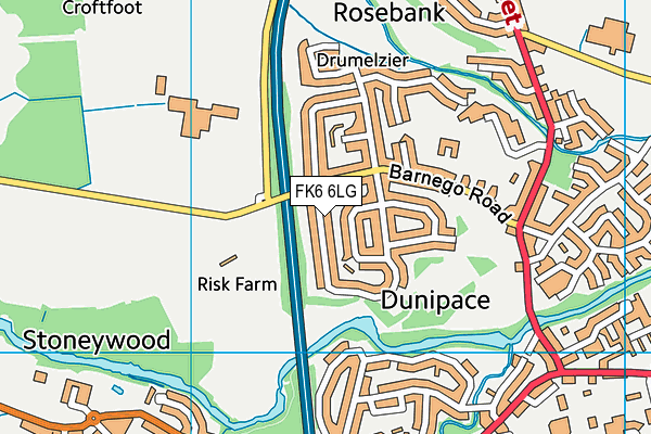 FK6 6LG map - OS VectorMap District (Ordnance Survey)