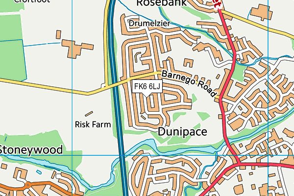 FK6 6LJ map - OS VectorMap District (Ordnance Survey)