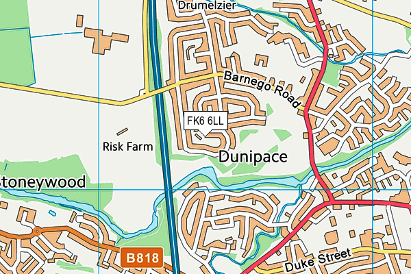 FK6 6LL map - OS VectorMap District (Ordnance Survey)