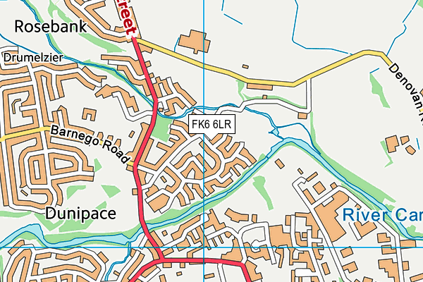 FK6 6LR map - OS VectorMap District (Ordnance Survey)
