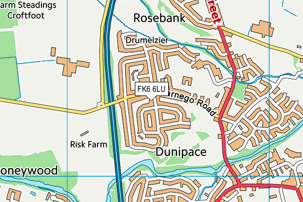 FK6 6LU map - OS VectorMap District (Ordnance Survey)