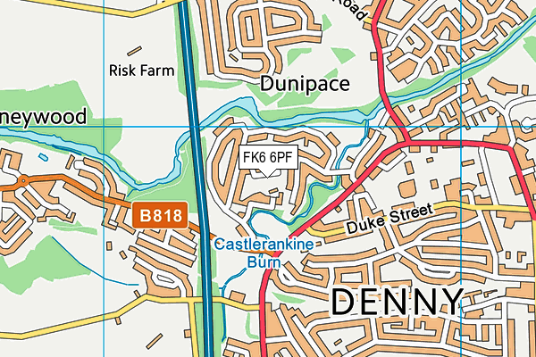 FK6 6PF map - OS VectorMap District (Ordnance Survey)