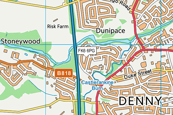 FK6 6PG map - OS VectorMap District (Ordnance Survey)